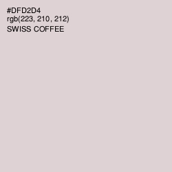 #DFD2D4 - Swiss Coffee Color Image